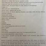 Instrukcja uważnego oddechu - czarny wydruk na białym tle.