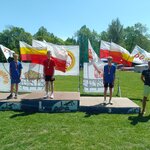 Adam Z. uczeń kl. 6b zwycięzcą biegu na 100 i 200m pł. w Igrzyskach Dzieci miasta Białegos.jpg