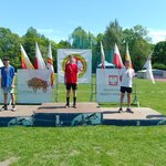 Tymoteusz Z. uczeń kl. 6b zwycięzcą rzutu dyskiem w Igrzyskach Dzieci miasta Białegostoku.jpg