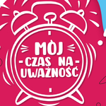 Obrazek przedstawiający dzwoniący budzik z napisem 