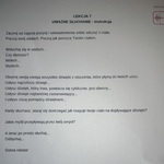Instrukcja do ćwiczenia uważne słuchanie - czarny wydruk na białym tle.