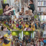 Dzieci z grupy Żabki na zajęciach bibliotecznych w Filii nr.4-Ksiaznicy Podlaskiej im.Łukasza Górnickiego w Białymstoku..jpg