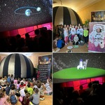 Dzieci z grupy Biedronki podczas zajęć w Mobilnym Planetarium..jpg