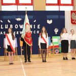 Poczet sztandarowy podczas ślubowania..JPG