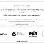 Zaświadczenie za udział w ogólnopolskim projekcie..jpg